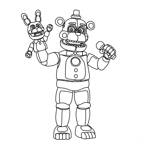 Lolbit FNAF Coloring Page for Kids - Free Five Nights at Freddy's Printable  Coloring Pages Online for Kids 