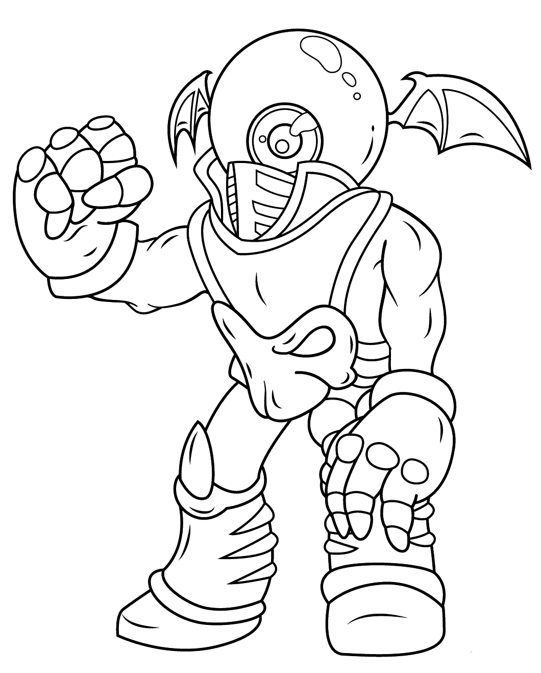 Giants Eye Brawl Skylanders Coloring Pages