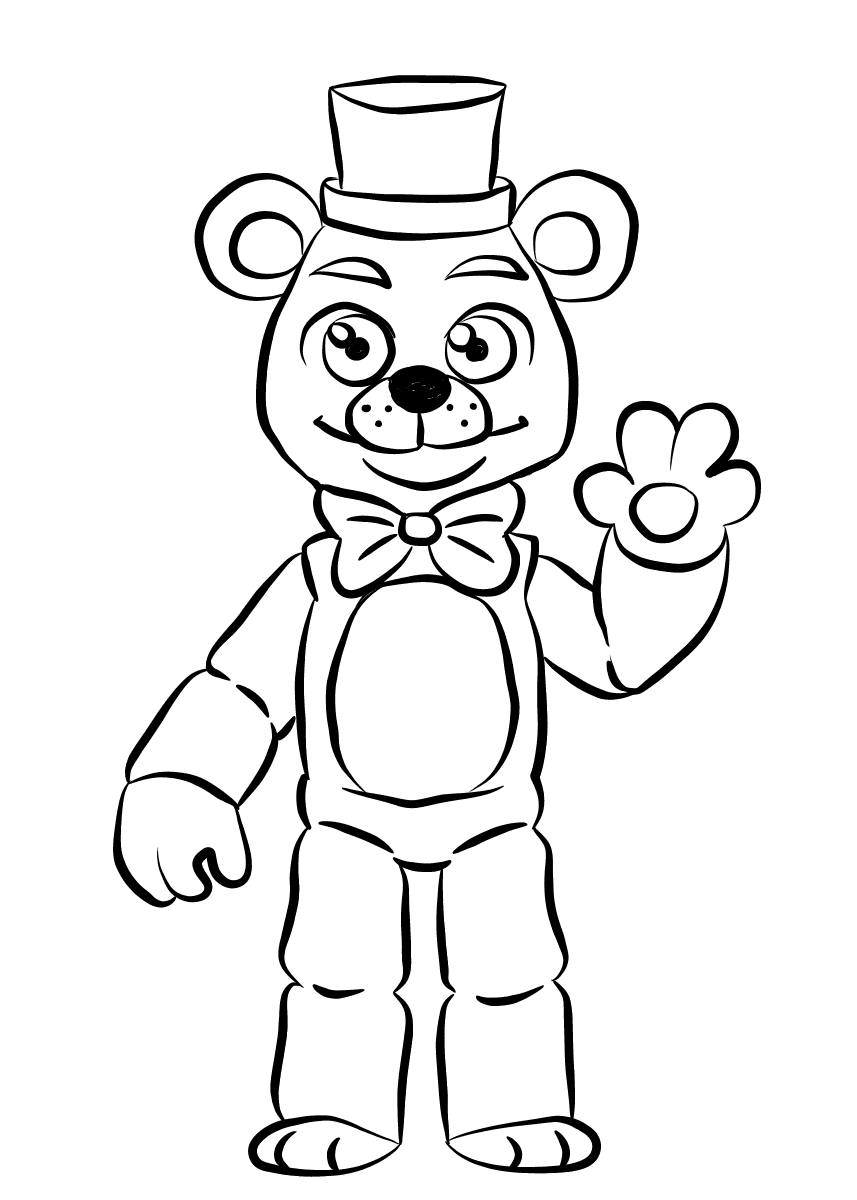 Helpy FNAF Coloring Pages