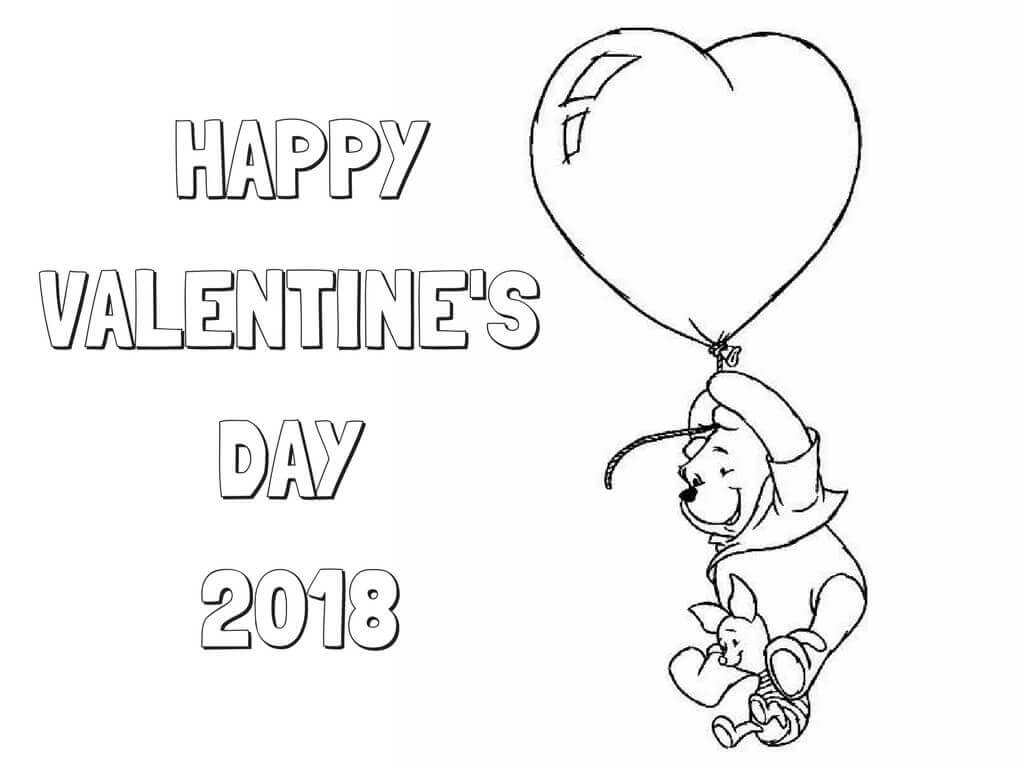 Happy Valentines Day 2018 coloring pages