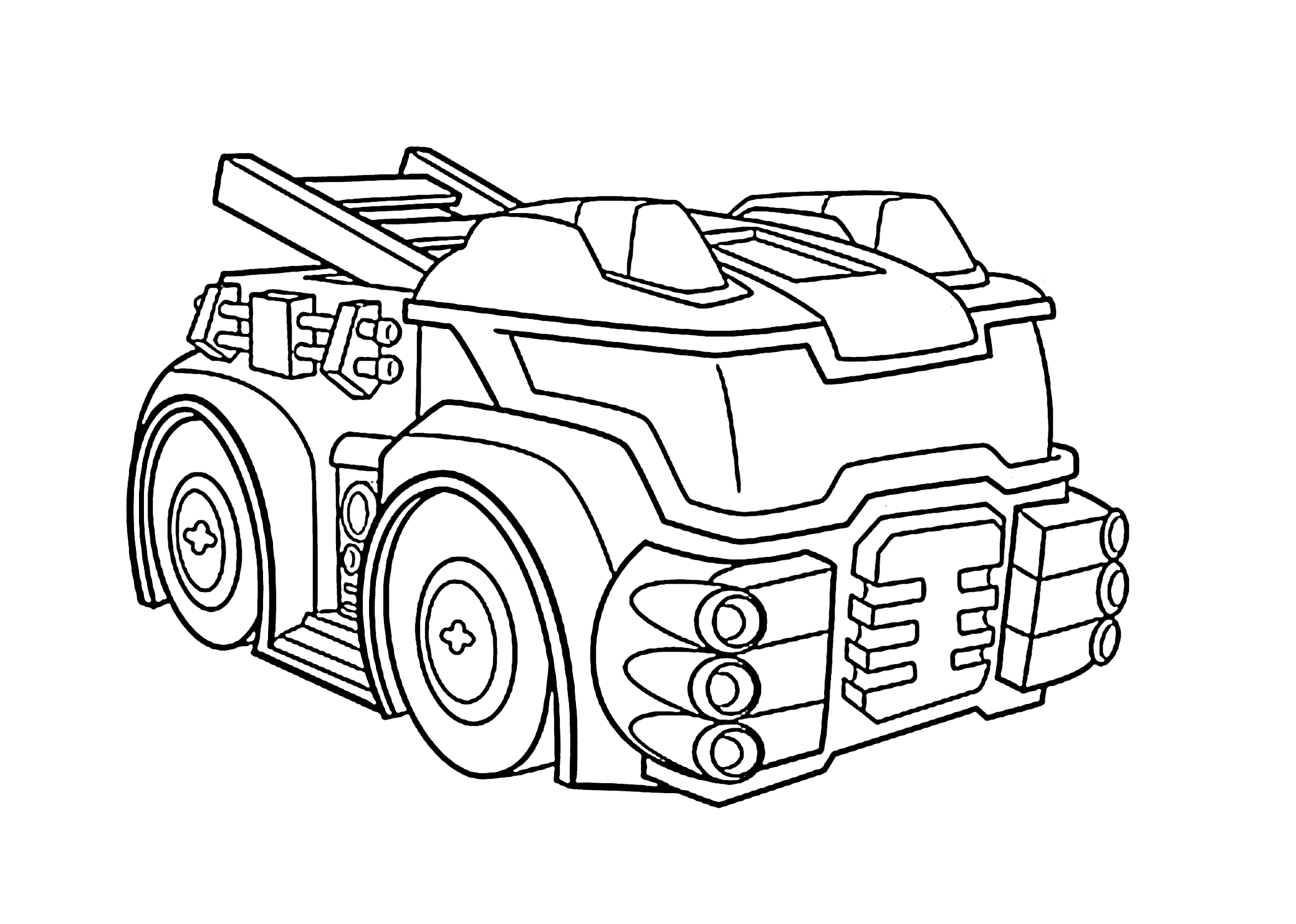Heatwave The Fire Bot Rescue Bots Coloring Page