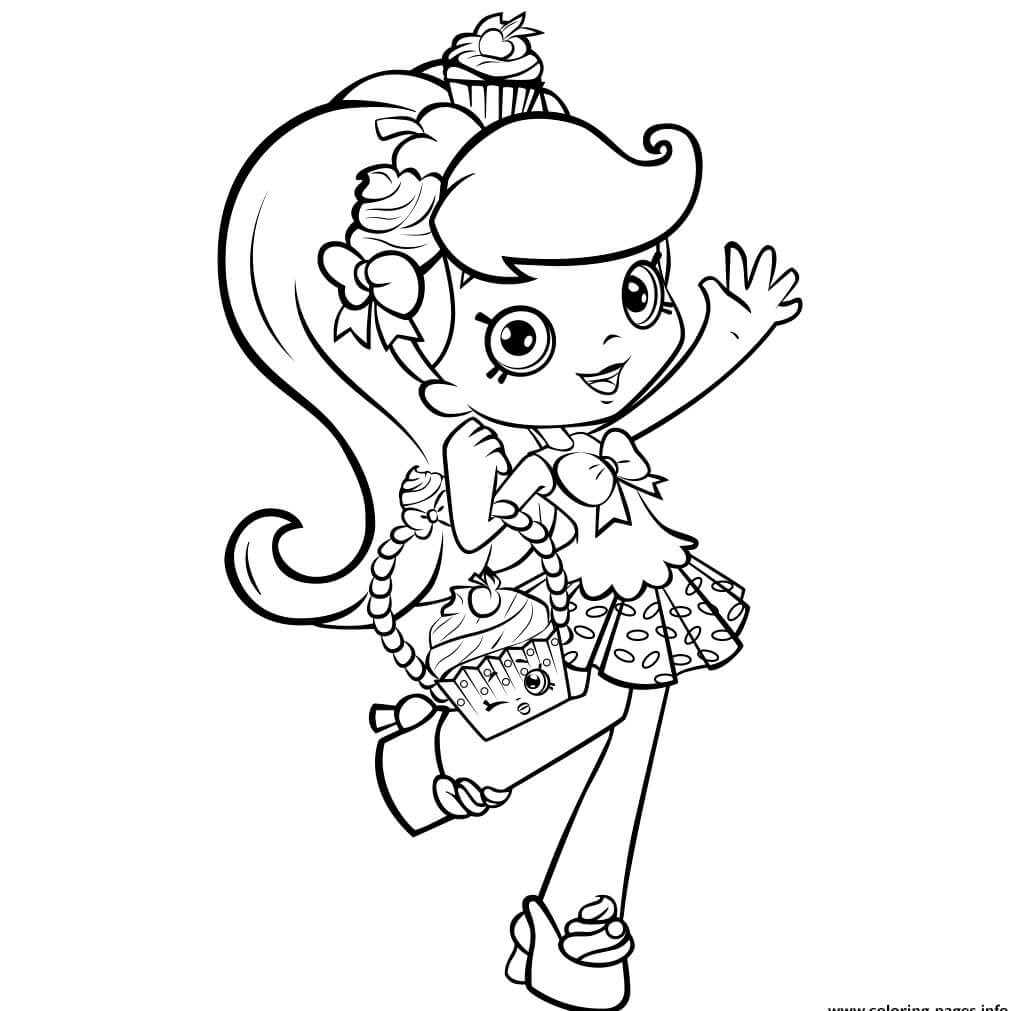 Jessicake Shopkins Shoppies Coloring page