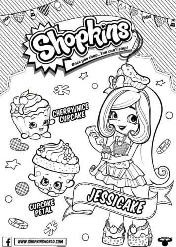 Printable Shopkins Shoppies Coloring Pages