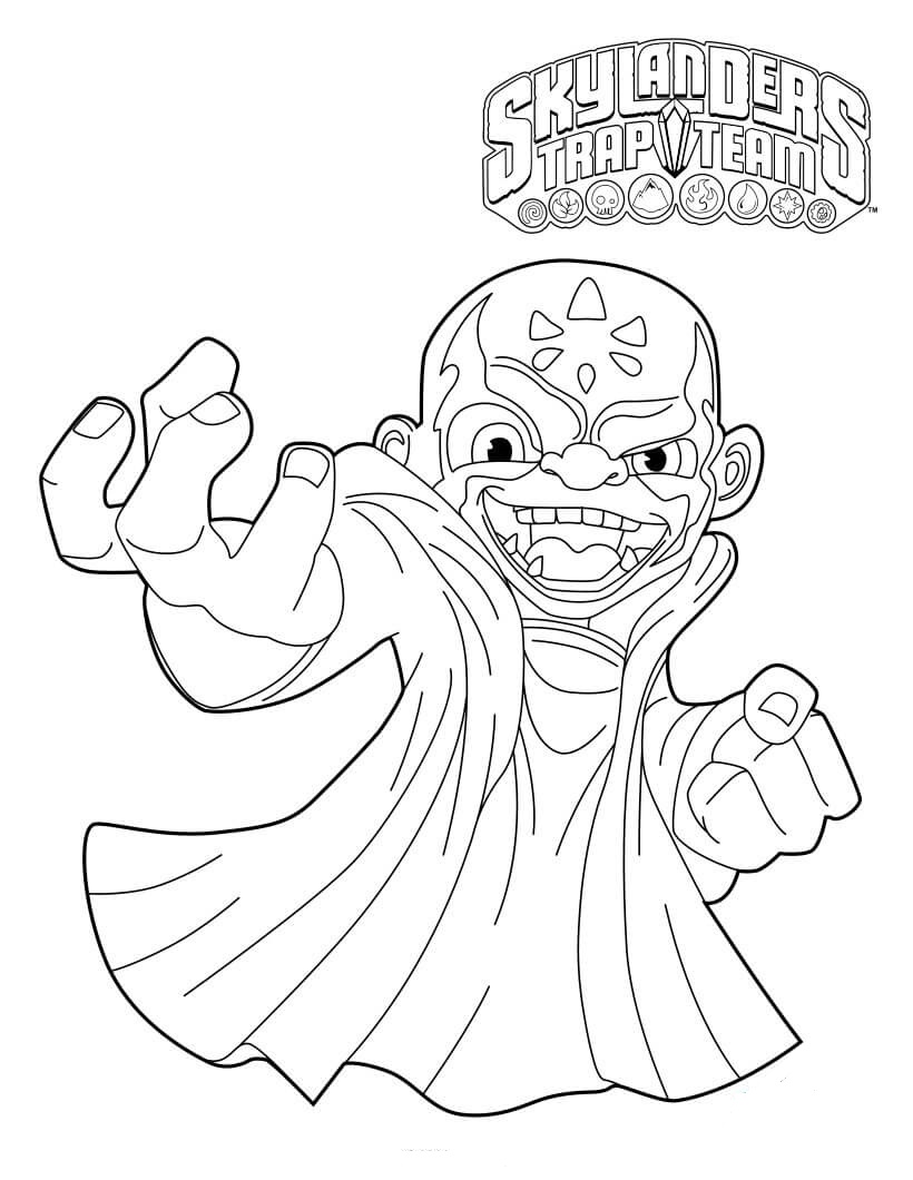 Kaos from Skylanders Coloring Pages