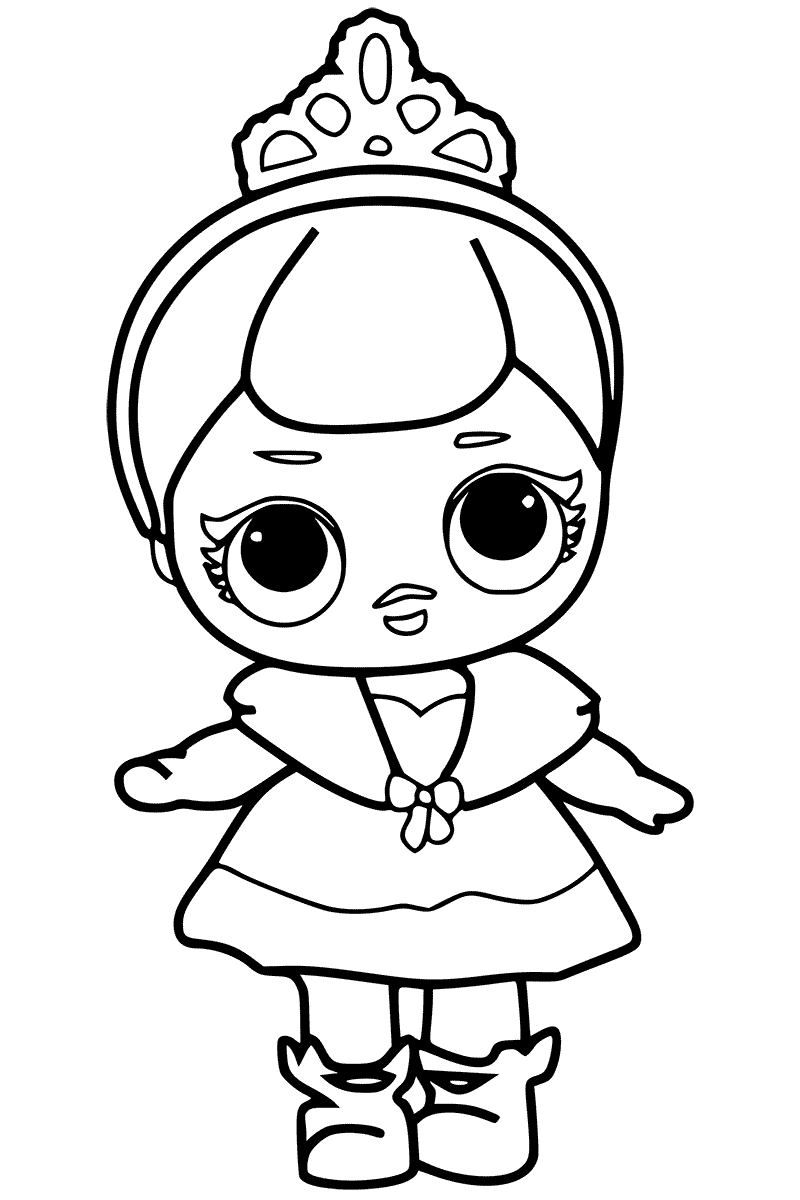 LOL Surprise Doll Coloring Pages Crystal Doll