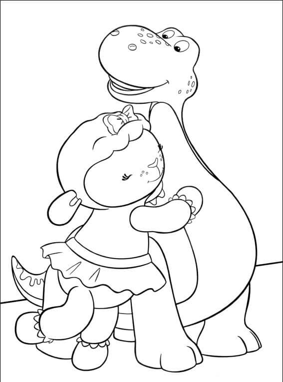 Lambie The Lamb And Stuffy The Dragon Doc McStuffins coloring page