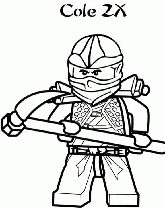 Lego Ninjago Coloring Pages Cole