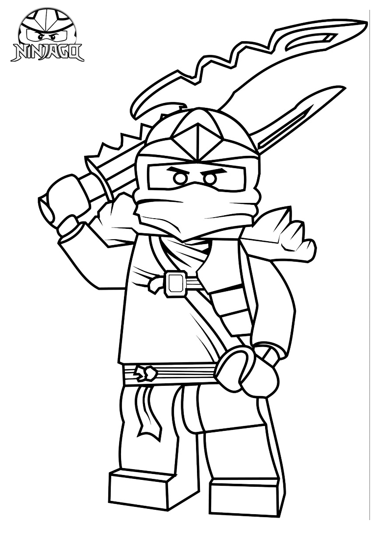 Lego Ninjago Coloring Pages Jay