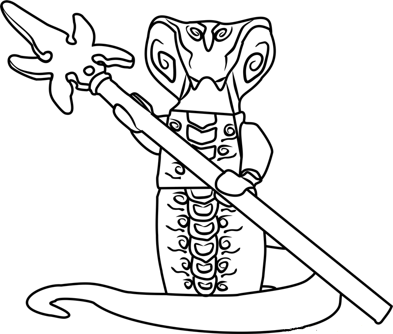 Lego Ninjago Coloring Pages Skales