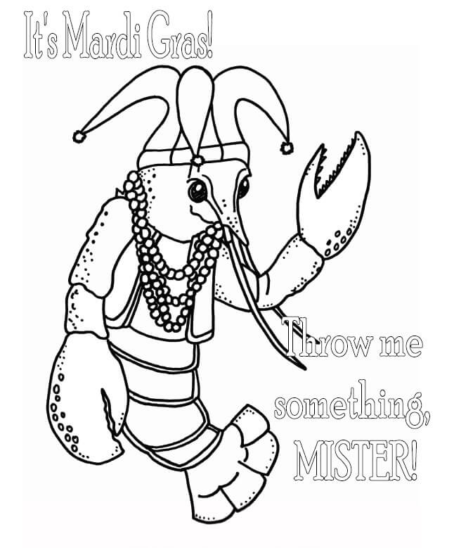 Free Printable Mardi Gras Coloring Pages