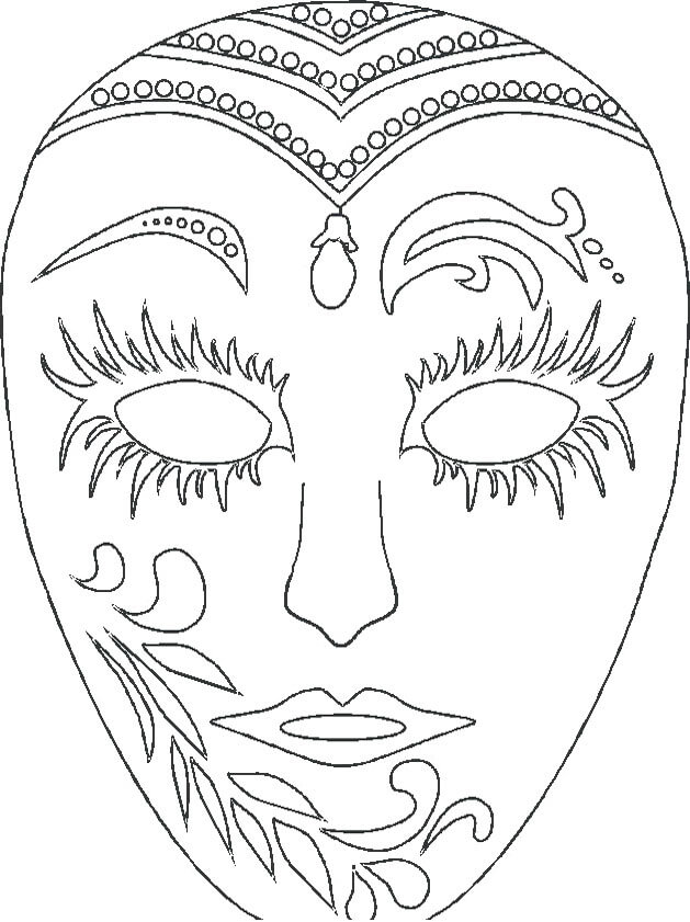 Free Printable Mardi Gras Coloring Pages