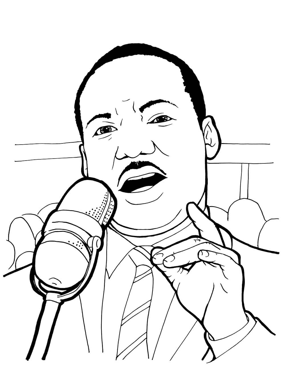 Martin Luther King Free Printable Coloring Pages - Free Templates Printable