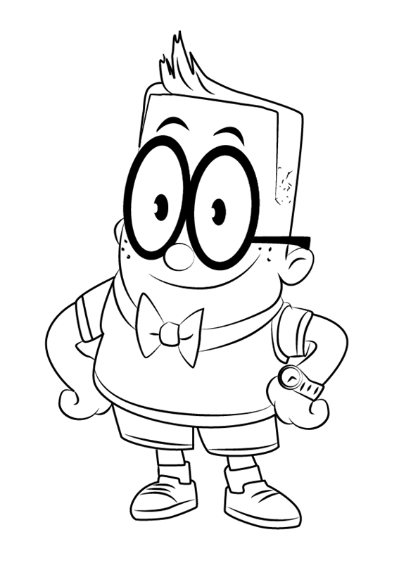 Melvin Captain Underpants Coloring Page