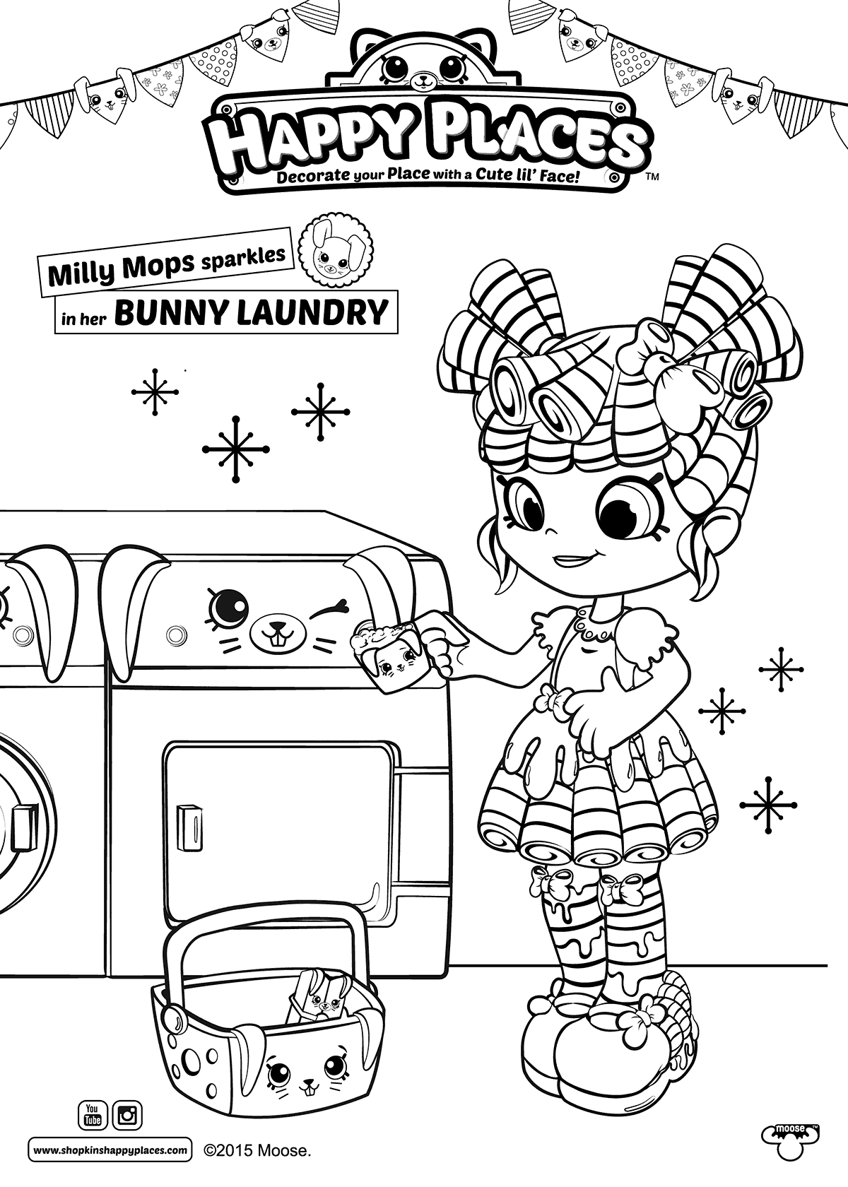 Milly Mops Shopkins Happy Places Coloring Page