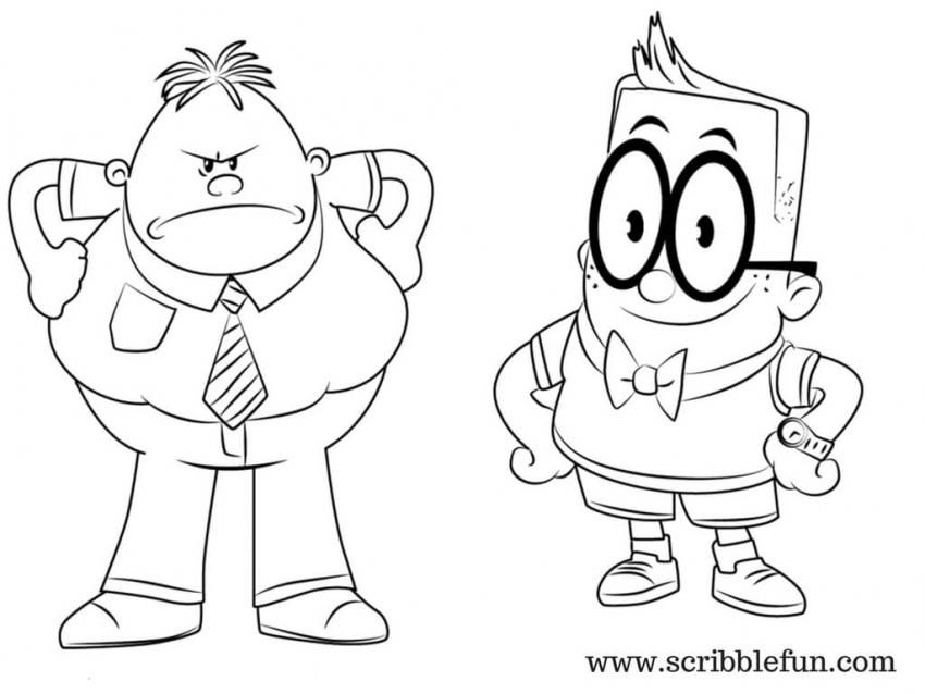 Free Printable Captain Underpants Coloring Pages