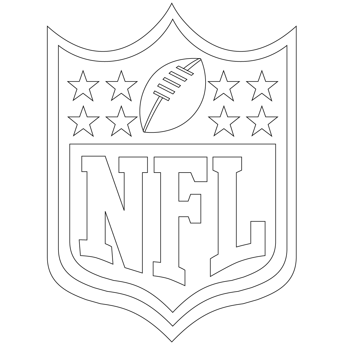 NFL Coloring Pages Logo