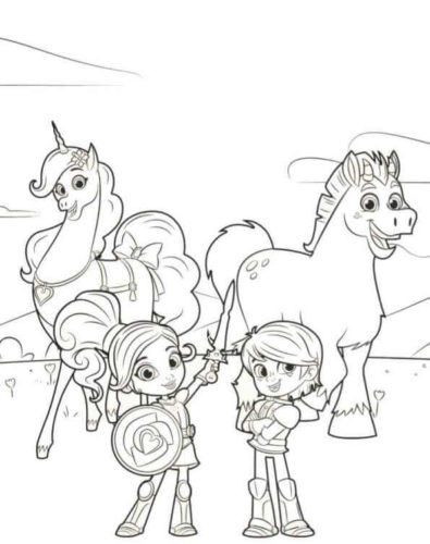 Free Printable Nella The Princess Knight Coloring Pages