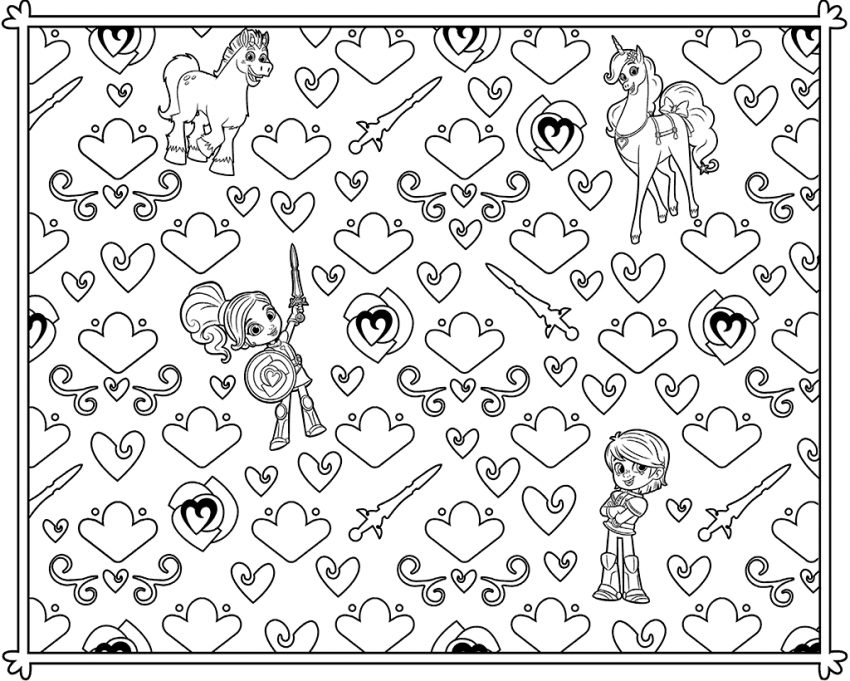 Free Printable Nella The Princess Knight Coloring Pages