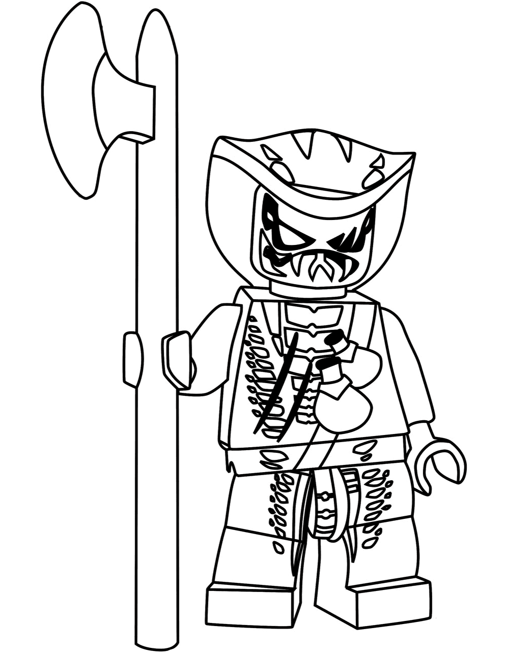 Ninjago Coloring Pages Lasha