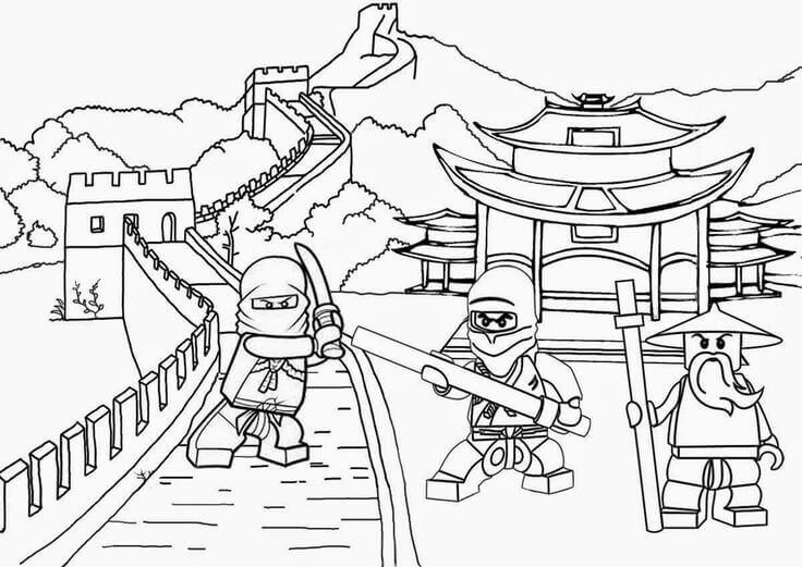 Ninjago Coloring Pages Printable