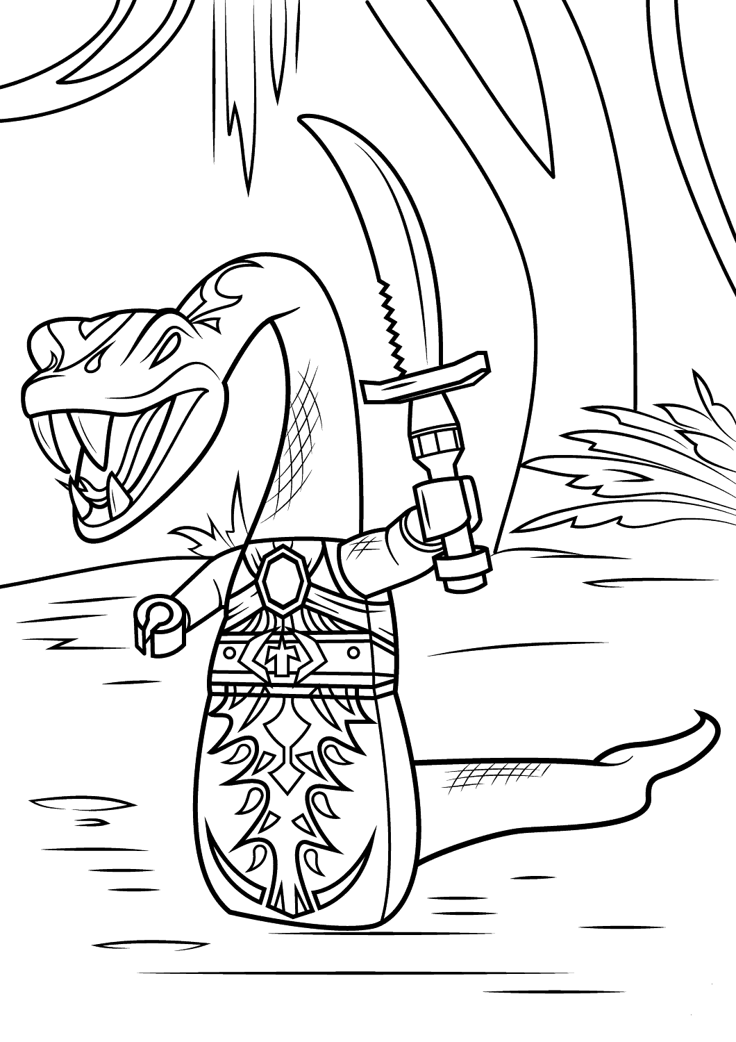 Ninjago Coloring Pages Pythor