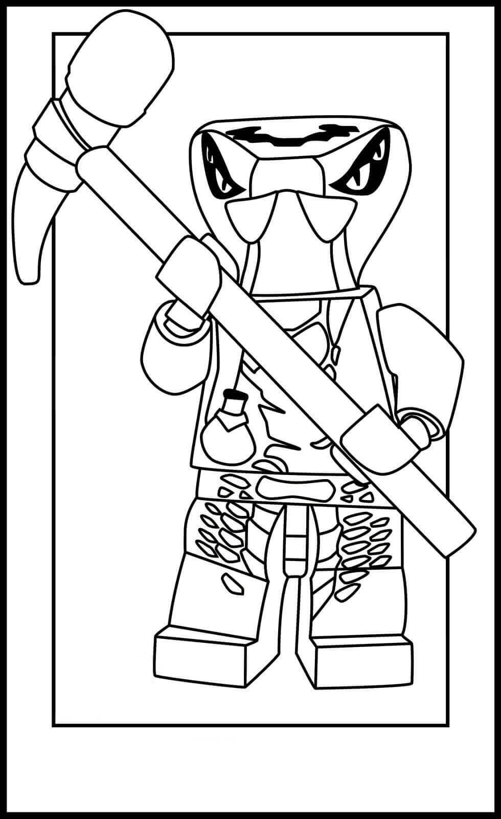 Ninjago Serpentine Spitta Coloring Pages