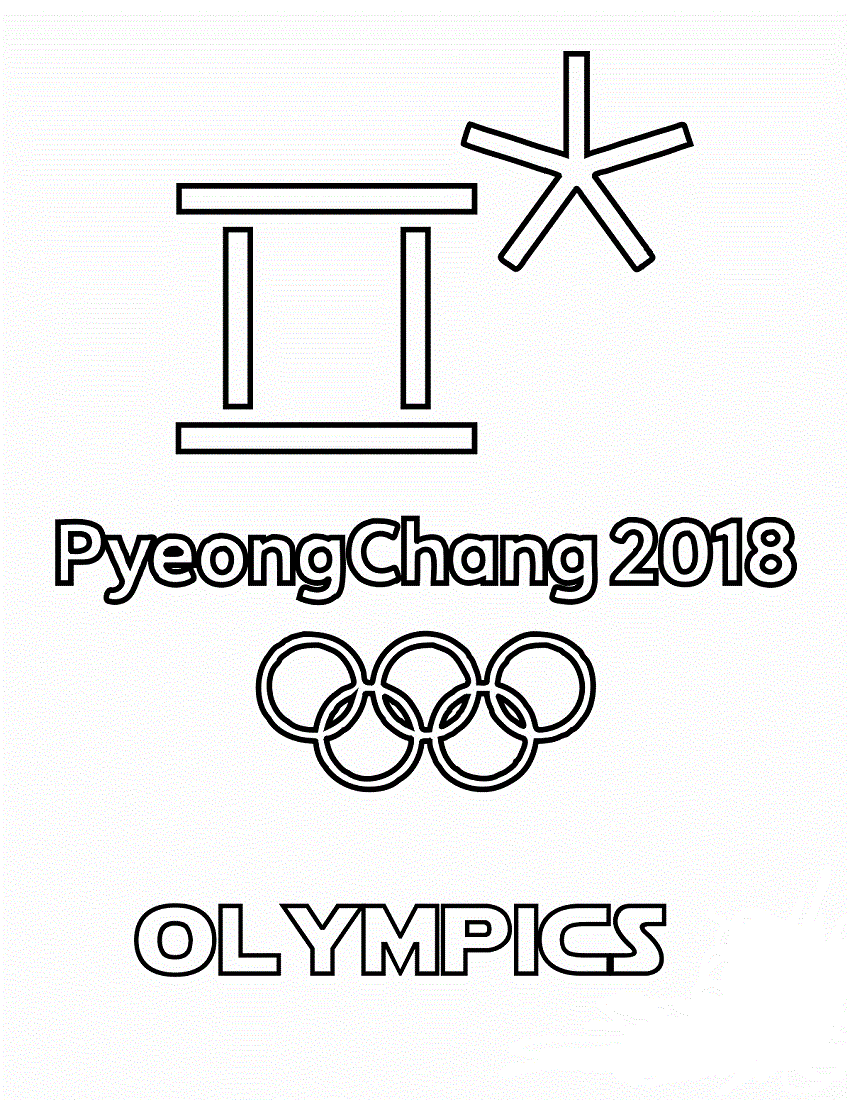 Olympics 2018 Coloring Pages, 2018 Olympics Logo Coloring Pages, Winter Olympics 2018 Coloring Pages, PyeongChang 2018 Winter Olympics Coloring Pages To Print