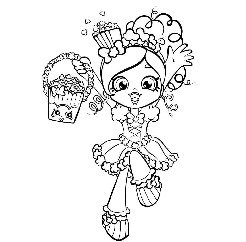 Popette Shopkins Shoppies coloring pages