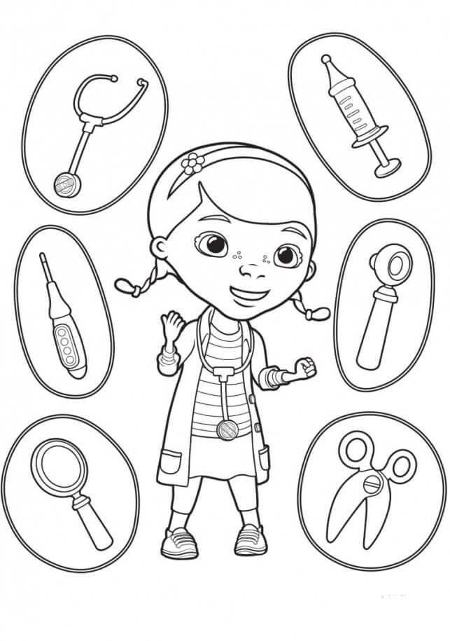 Printable Doc McStuffins coloring pages