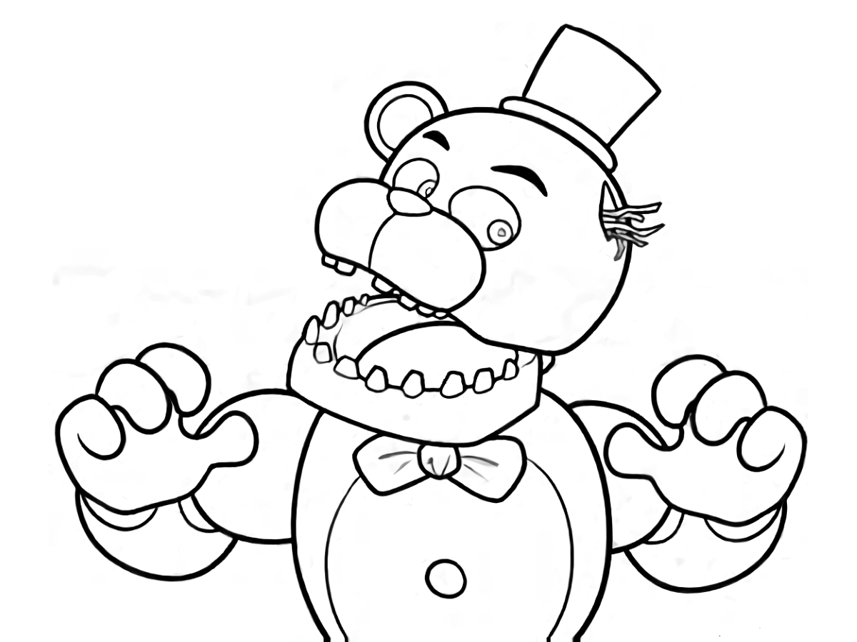 Download Free Printable Five Nights At Freddy's (FNAF) Coloring Pages