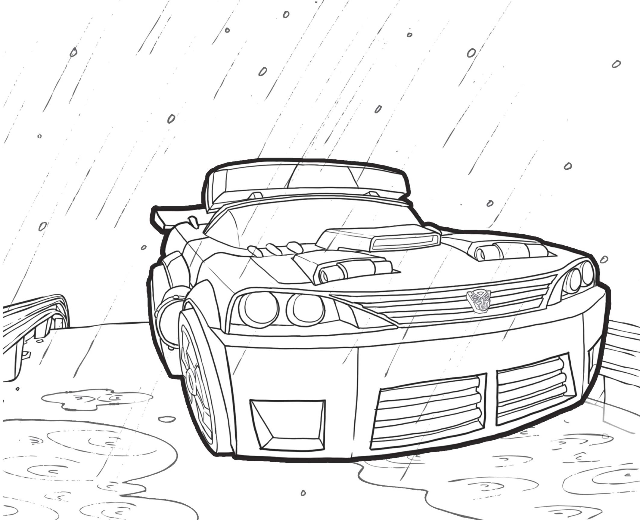 65 Transformer Car Coloring Pages Pictures