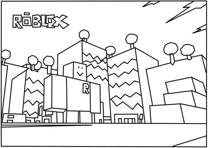 Roblox Character Roblox Printable Coloring Pages