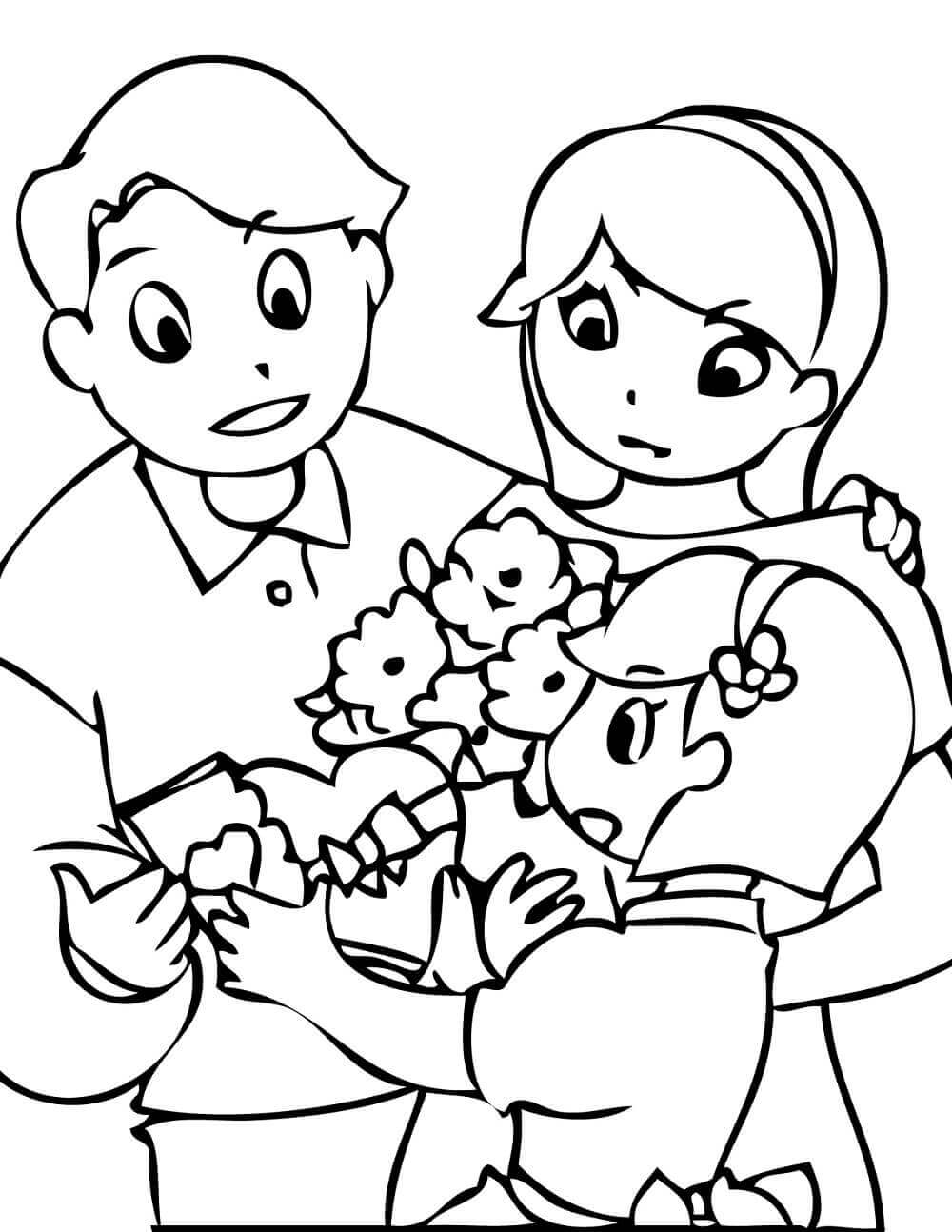 Roses Valentines Day coloring pages