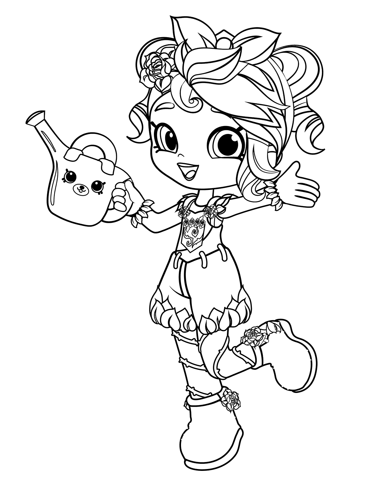 Rosie Bloom Shoppies Coloring page