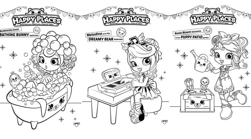 Shopkins Happy Place Coloring Pages