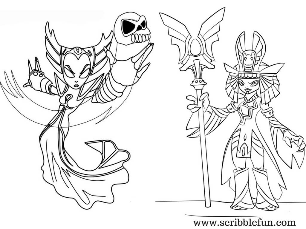 Skylanders Coloring Pages Printable