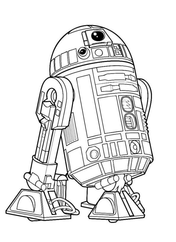 Star Wars Droid R2 D2 Coloring Pages