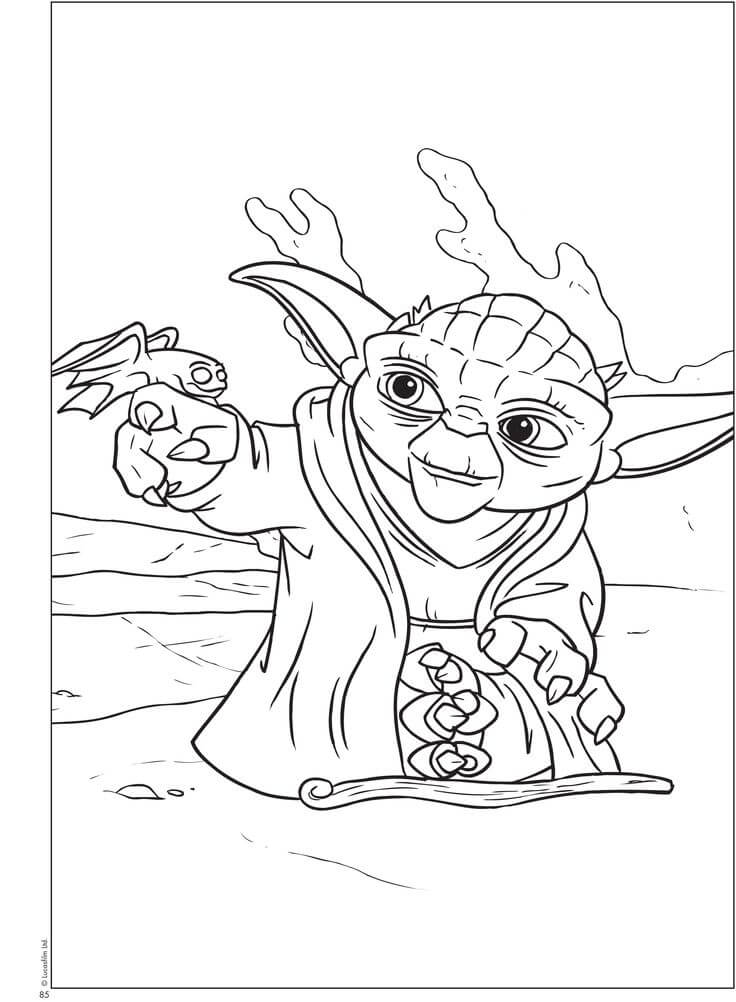 Star Wars Master Yoda Coloring Pages