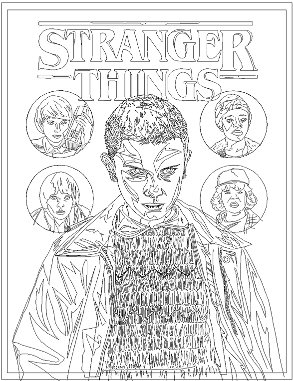 Free Printable Stranger Things Coloring Pages