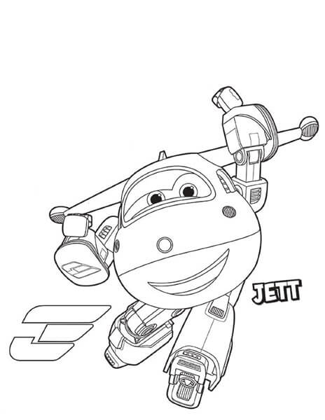 Super Wings Jett Coloring Pages