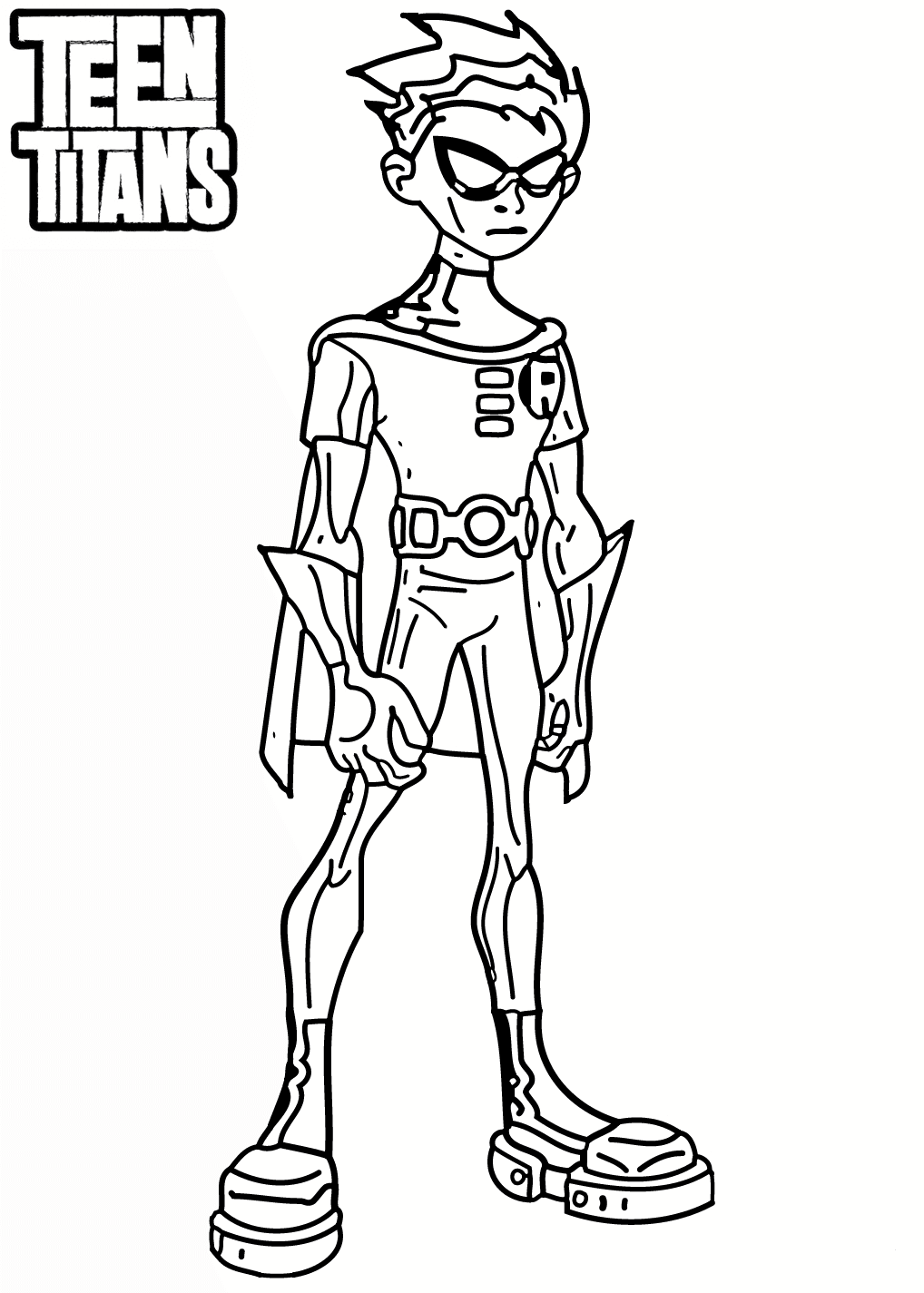 15 Free Printable Teen Titans Coloring Pages