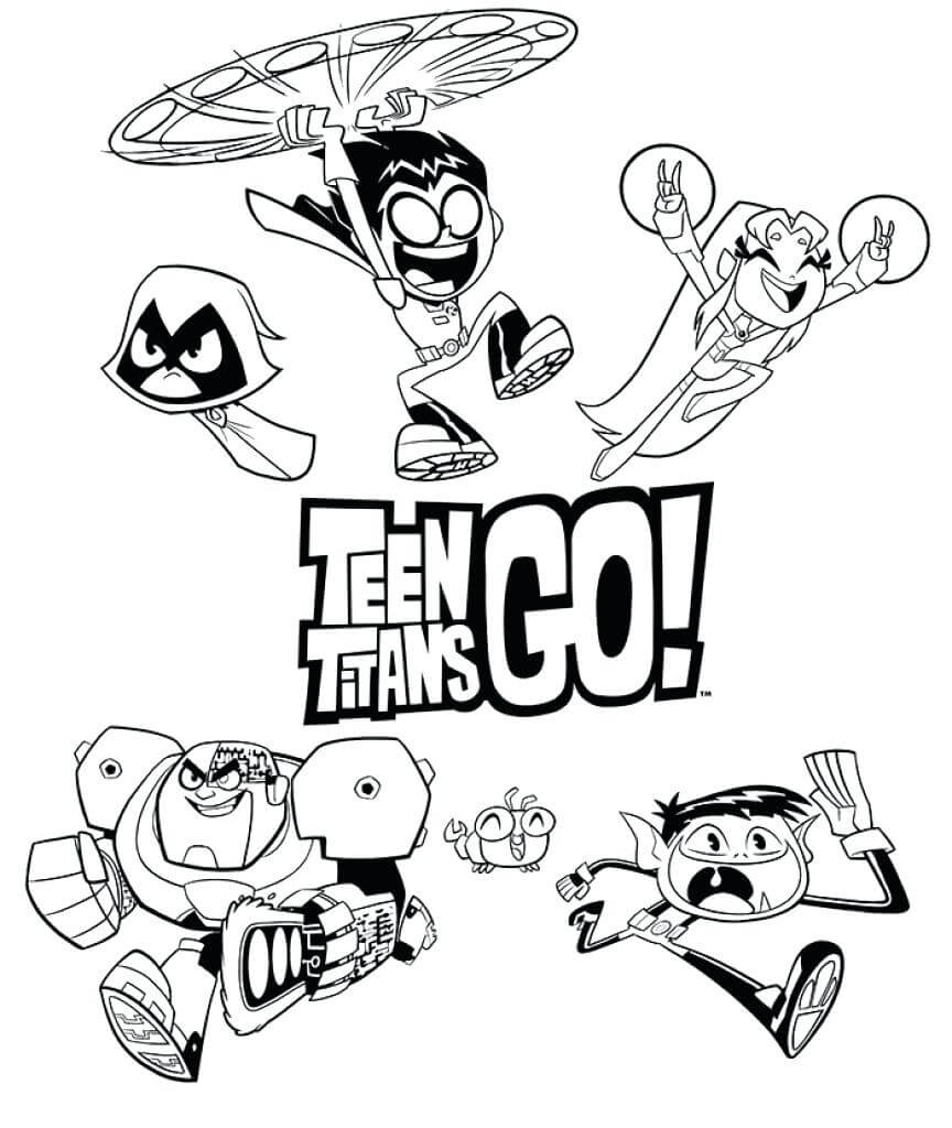 15 Free Printable Teen Titans Coloring Pages