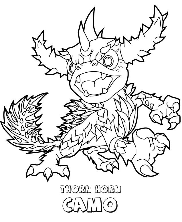 Thorn Horn Camo from Skylanders Coloring Pages