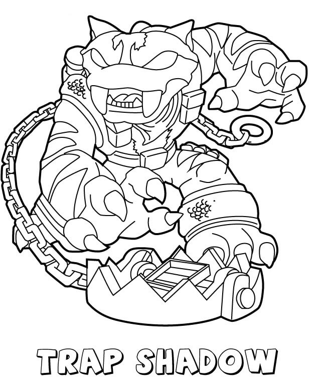 Trap Shadow from Skylanders Coloring Pages