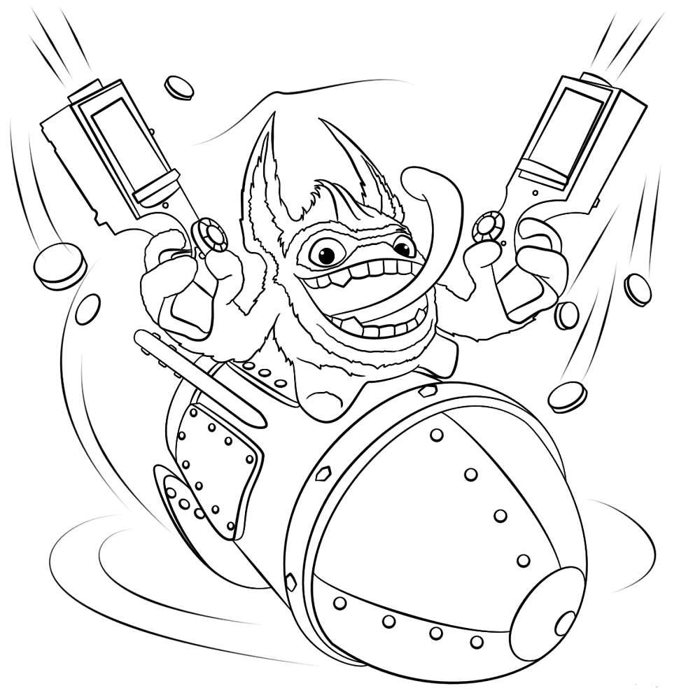 Free Printable Skylanders Coloring Pages.