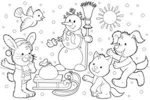 Free Printable Winter Coloring Pages