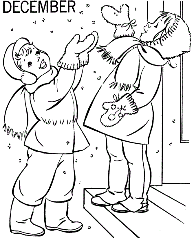 Winter Coloring Pages December