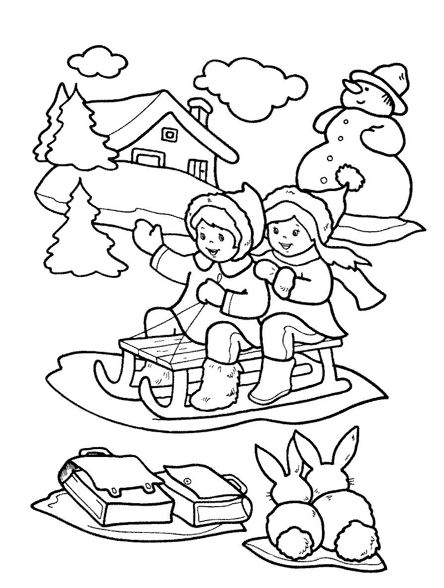Free Printable Winter Coloring Pages Free Printable Winter Coloring Pages