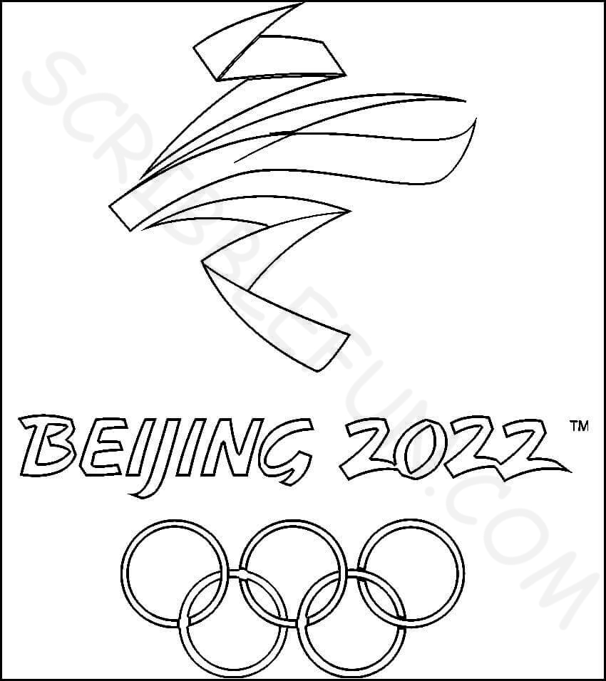 Winter Olympics 2022 coloring pages