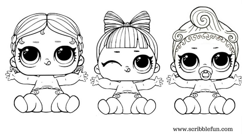 lol suprise doll coloring pages free printable